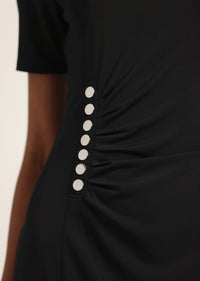 Lucille Pleated Stud Dress