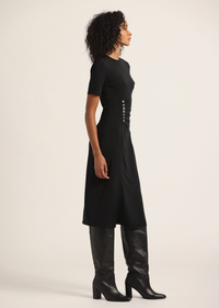Lucille Pleated Stud Dress