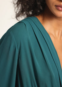 Elsa A-Line Dress - Emerald