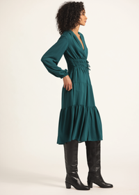 Elsa A-Line Dress - Emerald