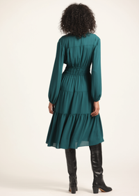 Elsa A-Line Dress - Emerald