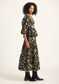 Lynne Skirt - Black Fall Foliage