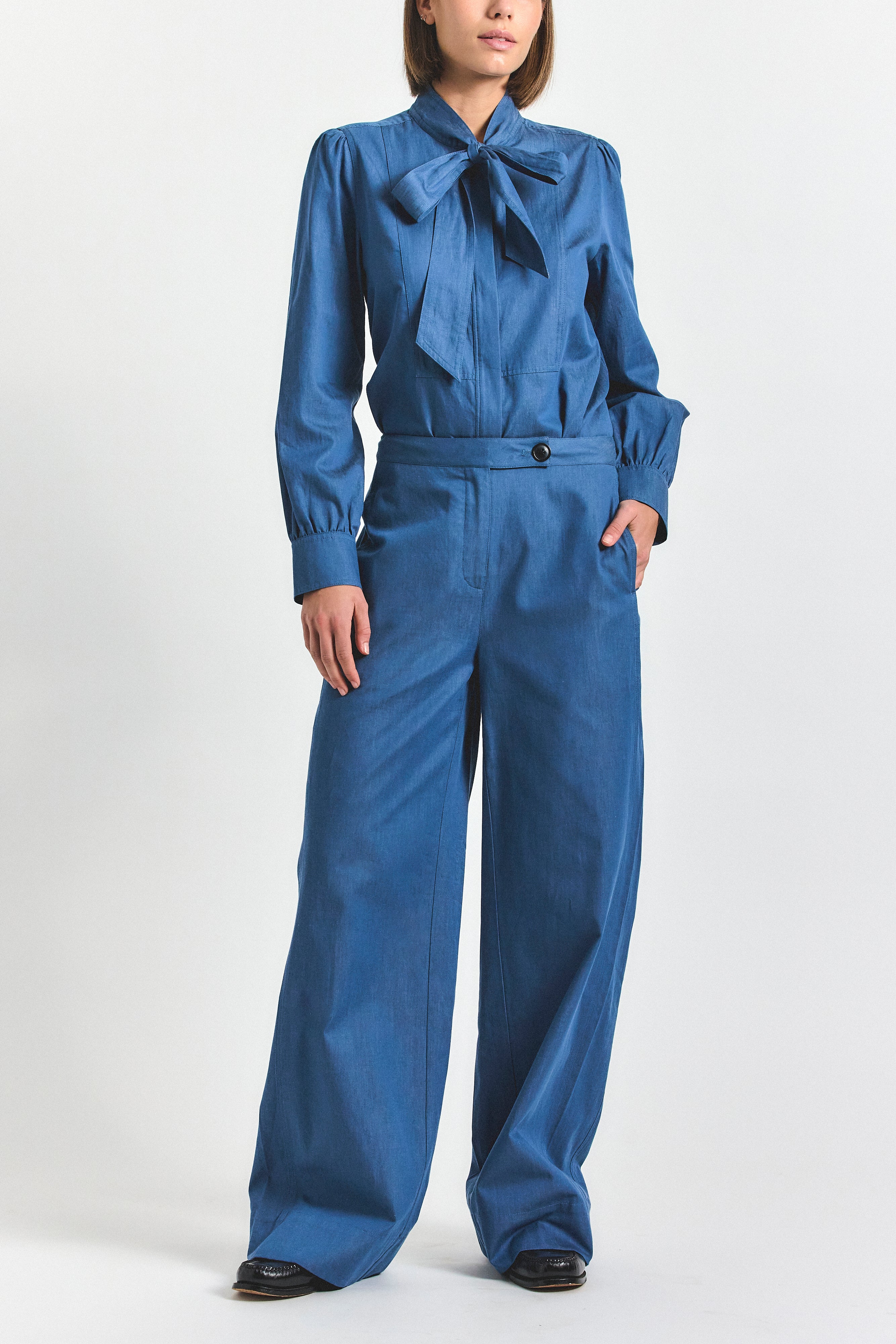 Eli Trouser - Medium Blue – Derek Lam