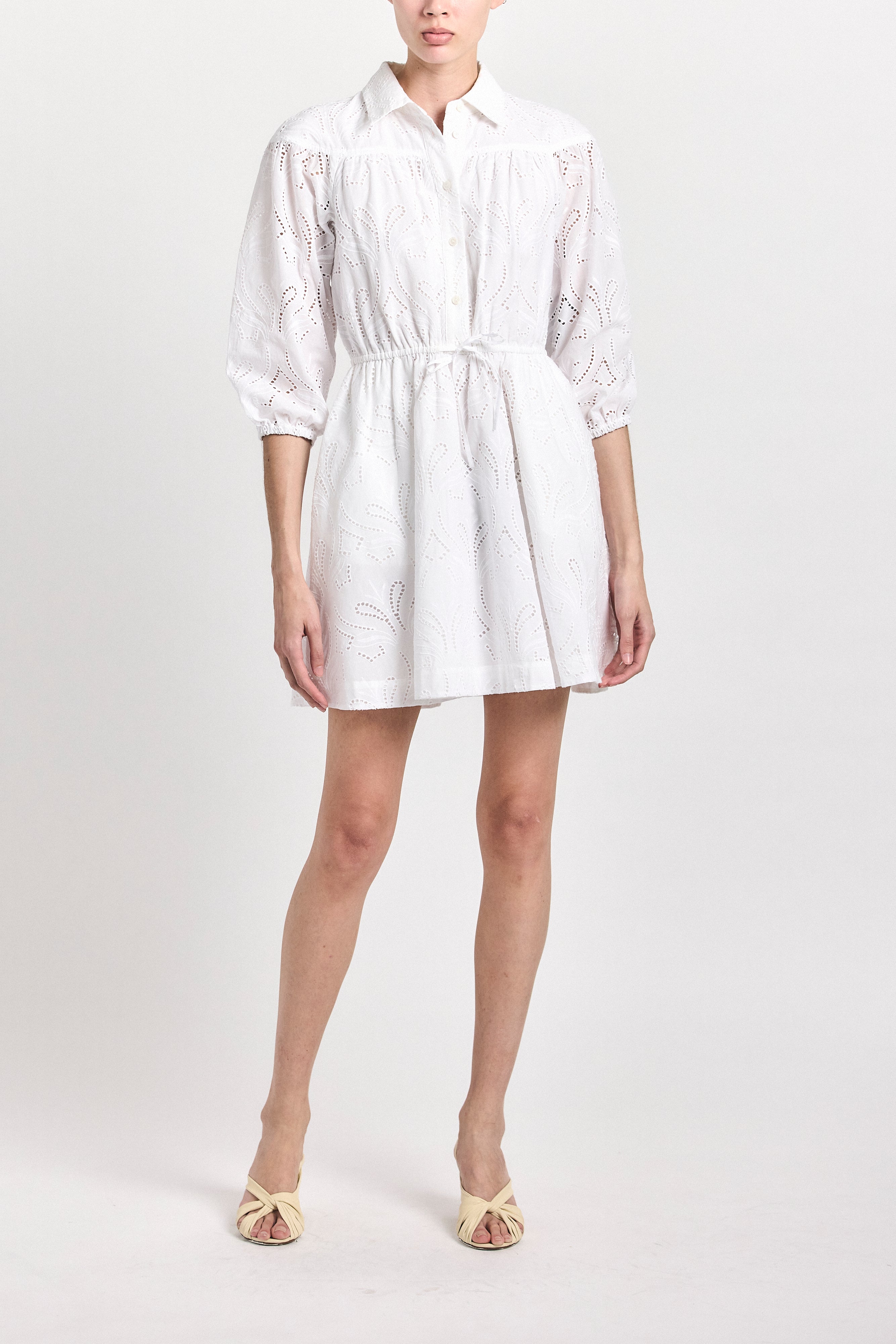 Arbi Shirtdress - White – Derek Lam