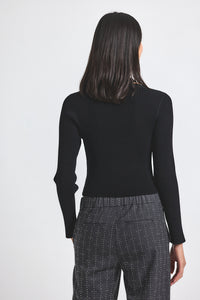 Lonnie Viscose Knit Layered Cardigan