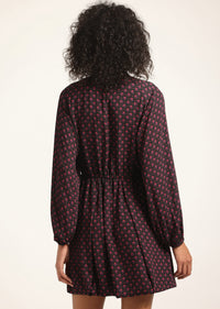Geo Star Black Multi Alex Bubble Hem Dress | Women's Dresses by Derek Lam 10 Crosby