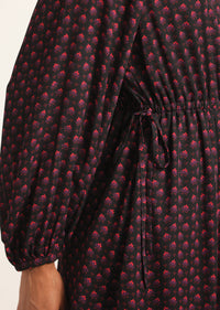 Geo Star Black Multi Alex Bubble Hem Dress | Women's Dresses by Derek Lam 10 Crosby