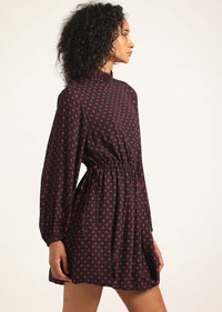 Geo Star Black Multi Alex Bubble Hem Dress | Women's Dresses by Derek Lam 10 Crosby