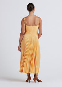 Apricot Rochelle Pleated Cami Dress | Women's Dress by Derek Lam 10 Crosby