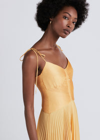 Apricot Rochelle Pleated Cami Dress | Women's Dress by Derek Lam 10 Crosby