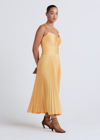 Apricot Rochelle Pleated Cami Dress | Women's Dress by Derek Lam 10 Crosby