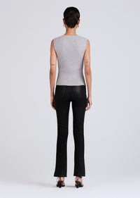 Marl Grey Ariana Muscle Ribbed Sweater Tank | Women's Top by Derek Lam 10 Crosby