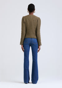 Army Green Morgan Utility Fray Jacket | Womens Jacket by Derek Lam 10 Crosby
