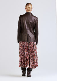 Chocolate Arthur Sigle Breasted Jacket | Women's Jacket by Derek Lam 10 Crosby