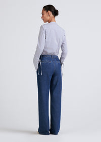 Bedford Dark Faye High Rise Tailored Wide Leg | Women's Pants by Derek Lam 10 Crosby