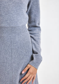 Grey Melange Bethany Long Sleeve Turtleneck Dress | Women's Dresses by Derek Lam 10 Crosby