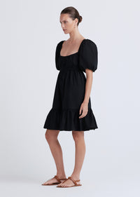 Black Ada Balloon Sleeve A-Line Dress | Women's Dress by Derek Lam 10 Crosby