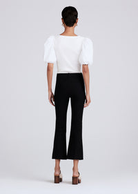 Black Crosby Crop Flare Trouser | Women's Pants by Derek Lam 10 Crosby