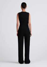 Black Henriette Vest | Women's Top by Derek Lam 10 Crosby