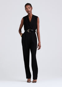 Black Merrill Sleeveless Blazer Jumpsuit | Women's Pants by Derek Lam 10 Crosby