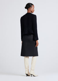 Black-Navy Elizabeth Peplum Jacket | Women's Jackets by Derek Lam 10 Crosby