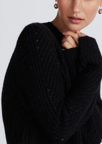 Black Ryan Puff Sleeve Sweater | Women's Pants by Derek Lam 10 Crosby