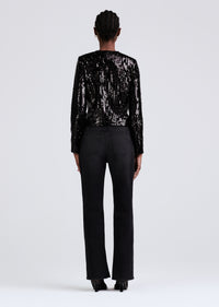Black Verretta Sequin Jacket | Women's Jackets by Derek Lam 10 Crosby