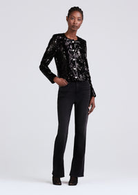 Black Verretta Sequin Jacket | Women's Jackets by Derek Lam 10 Crosby