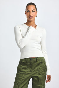 Alizee Long Sleeve Crew Neck Sweater | Women's Sweater by Derek Lam 10 Crosby