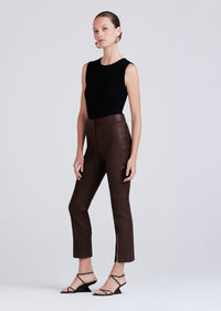 Chocolate Casimir Slim Zip Pants | Women's Pants by Derek Lam 10 Crosby