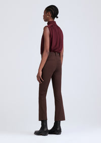 Chocolate Crosby Cropped Flare Trouser | Women's Pants by Derek Lam 10 Crosby