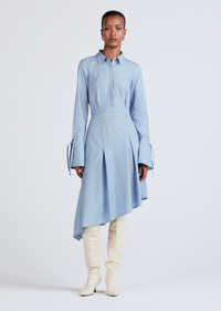 Denim Maddison Long Sleeve Midi Shirtdress | Women's Dress by Derek Lam 10 Crosby