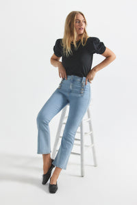 Dover Light Robertson Crop Flare Jeans | Women's Denim by Derek Lam 10 Crosby