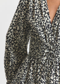 Black-White Hearts Emma V-Neck Dress | Women's Dresses by Derek Lam 10 Crosby