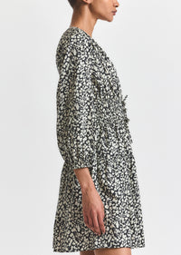 Black-White Hearts Emma V-Neck Dress | Women's Dresses by Derek Lam 10 Crosby