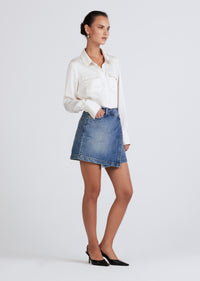 Gramercy Ana Asymm Mini | Women's Skirts by Derek Lam 10 Crosby