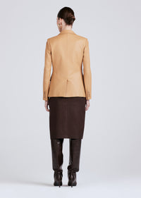 Honey Gold Arthur Double Breasted Jacket | Women's Jacket by Derek Lam 10 Crosby