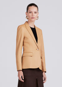 Honey Gold Arthur Double Breasted Jacket | Women's Jacket by Derek Lam 10 Crosby