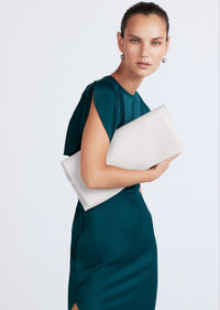 Farrah Large Leather Bag - Ivory