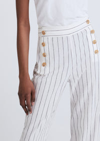 Ivory-Midnight Massimo Wide Leg Sailor Pants | Women's Pants by Derek Lam 10 Crosby