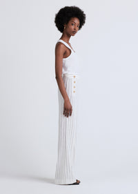Ivory-Midnight Massimo Wide Leg Sailor Pants | Women's Pants by Derek Lam 10 Crosby