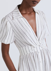 Ivory Midnight Maya Twist Front Maxi Dress | Women's Dress by Derek Lam 10 Crosby