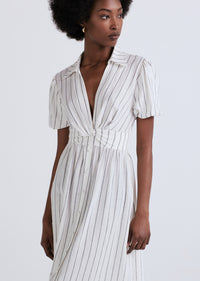 Ivory Midnight Maya Twist Front Maxi Dress | Women's Dress by Derek Lam 10 Crosby