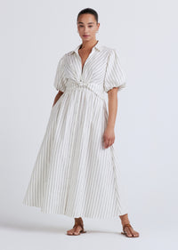 Ivory Midnight Maya Twist Front Maxi Dress | Women's Dress by Derek Lam 10 Crosby