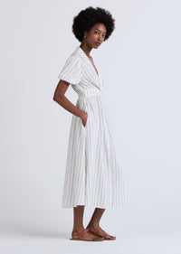 Ivory Midnight Maya Twist Front Maxi Dress | Women's Dress by Derek Lam 10 Crosby