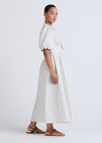 Ivory Midnight Maya Twist Front Maxi Dress | Women's Dress by Derek Lam 10 Crosby