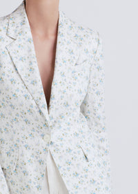 Ivory Multi Irina Single Breasted Jacket | Women's Jacket by Derek Lam 10 Crosby