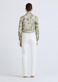 Chloe Puff Sleeve Utility Jacket - Ivy Multi