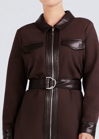 Chocolate Jayda Dress | Women's Dress by Derek Lam 10 Crosby