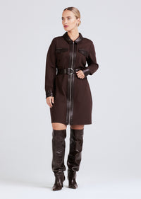 Chocolate Jayda Dress | Women's Dress by Derek Lam 10 Crosby
